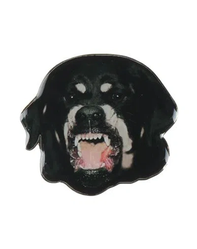 Givenchy Woman Brooch Black Size - Brass