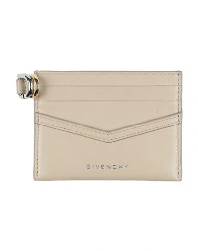 Givenchy Woman Cardholder Beige Size - Calfskin In Neutral