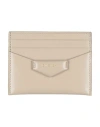 Givenchy Woman Cardholder Beige Size - Cowhide In Neutral