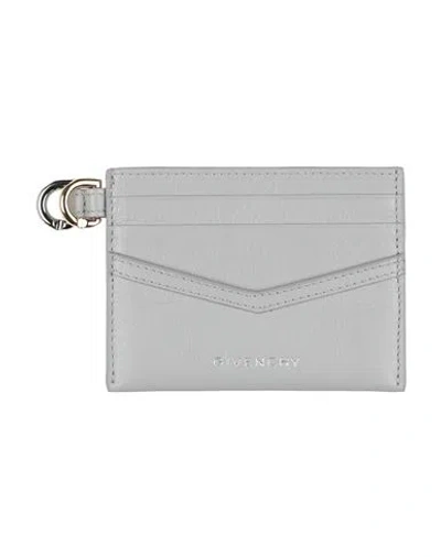 Givenchy Woman Cardholder Light Grey Size - Calfskin In Gray