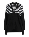 Givenchy Oversize Stripe 4g Patch V-neck Cardigan In Black