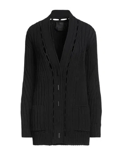 Givenchy Woman Cardigan Black Size M Wool, Viscose, Polyester