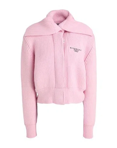 Givenchy Woman Cardigan Pink Size S Wool, Alpaca Wool, Polyamide, Elastane