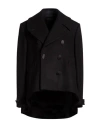 Givenchy Oversized Asymmetric Peacoat In Wool In Black