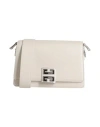 GIVENCHY GIVENCHY WOMAN CROSS-BODY BAG IVORY SIZE - CALFSKIN