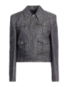 Givenchy Short Denim Jacket With 4 Pockets In Gray