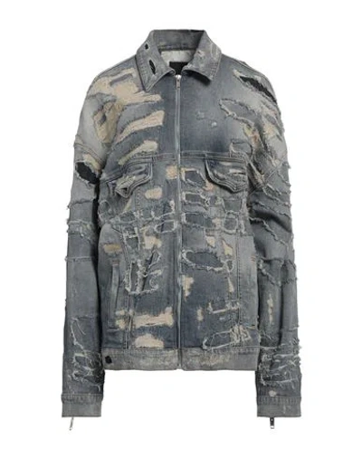 Givenchy Woman Denim Outerwear Blue Size Xl Cotton