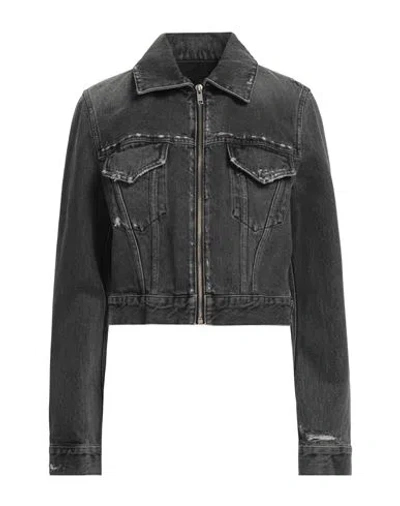 Givenchy Cropped Denim Jacket In Black