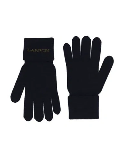 Givenchy Woman Gloves Navy Size Onesize Wool In Blue
