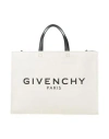 Givenchy Woman Handbag Ivory Size - Cotton, Linen, Polyurethane In White