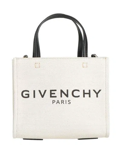 Givenchy Woman Handbag Ivory Size - Textile Fibers, Leather In White