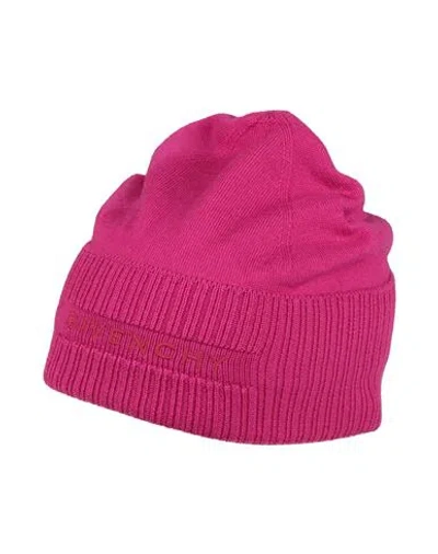 Givenchy Woman Hat Fuchsia Size Onesize Wool In Pink