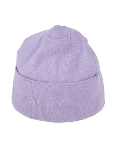 Givenchy Woman Hat Lilac Size Onesize Wool In Purple