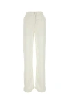 Givenchy Viscose And Denim Wide-leg Trousers In White