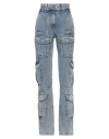 Givenchy Flared Leg Cargo Denim Trousers In Blue