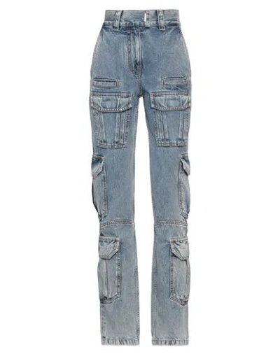 GIVENCHY GIVENCHY WOMAN JEANS BLUE SIZE 29 COTTON