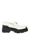 Givenchy Woman Loafers Cream Size 6.5 Leather In White