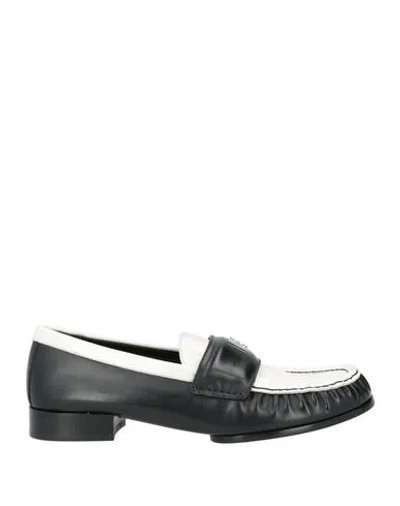 Givenchy Woman Loafers White Size 8 Lambskin In Black