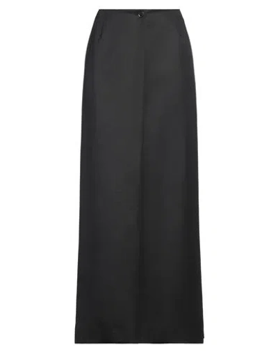 Givenchy Woman Maxi Skirt Black Size 6 Wool, Mohair Wool