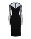 Givenchy Bi-material Dress With 4g Motif In Black