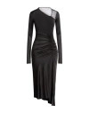 Givenchy Woman Midi Dress Black Size 4 Viscose, Polyamide, Elastane In Black