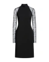 Givenchy Woman Midi Dress Black Size 4 Viscose, Polyamide, Elastane In Black
