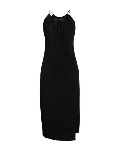 GIVENCHY GIVENCHY WOMAN MIDI DRESS BLACK SIZE 10 VISCOSE