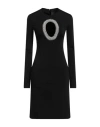 Givenchy Woman Midi Dress Black Size S Viscose, Polyamide, Elastane, Glass, Brass In Black