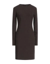 Givenchy Woman Midi Dress Dark Brown Size S Viscose, Polyamide, Elastane