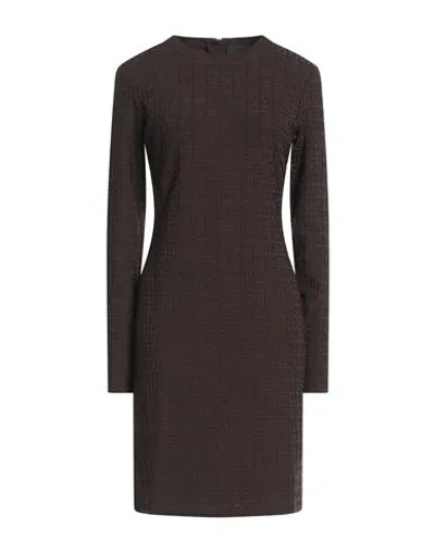 Givenchy Woman Midi Dress Dark Brown Size S Viscose, Polyamide, Elastane