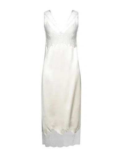 Givenchy Woman Midi Dress Ivory Size 6 Viscose In White