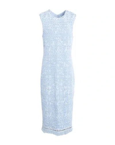 Givenchy Woman Midi Dress Light Blue Size M Viscose, Cotton, Polyamide, Elastane