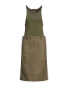 Givenchy Woman Midi Dress Military Green Size 6 Viscose, Polyamide, Elastane In Green