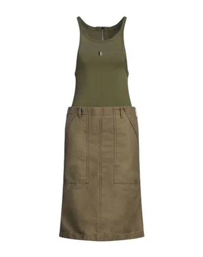 Givenchy Woman Midi Dress Military Green Size 6 Viscose, Polyamide, Elastane