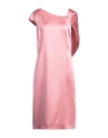 Givenchy Cape-detailed Satin Midi Dress In Pink