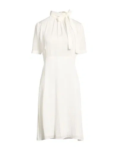 Givenchy Woman Midi Dress White Size 8 Silk In Neutral