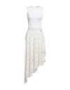 Givenchy Woman Midi Dress White Size 8 Silk, Polyester, Viscose, Polyamide In White