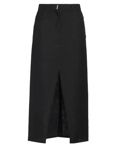 GIVENCHY GIVENCHY WOMAN MIDI SKIRT BLACK SIZE 10 WOOL, MOHAIR WOOL