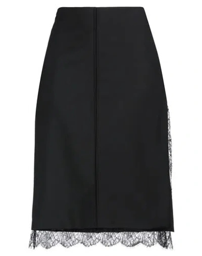 Givenchy Woman Midi Skirt Black Size 6 Wool, Mohair Wool, Polyamide, Viscose