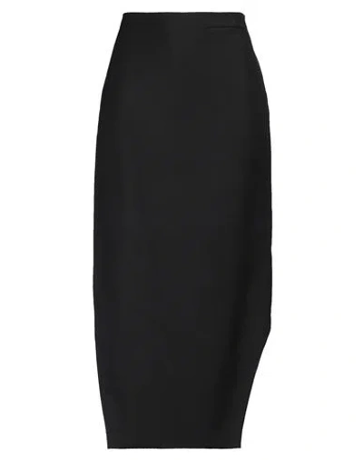 Givenchy Woman Midi Skirt Black Size 6 Wool, Mohair Wool