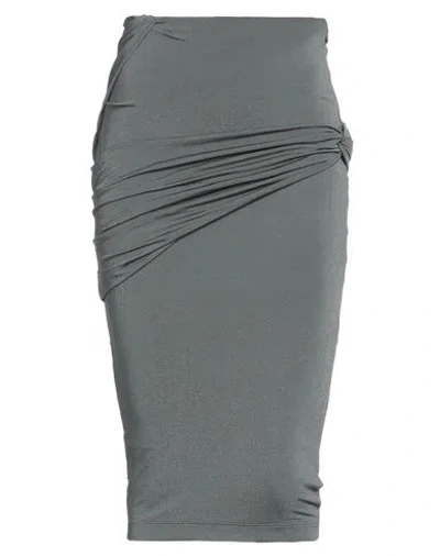 Givenchy Woman Midi Skirt Grey Size 6 Viscose, Polyamide, Elastane In Gray