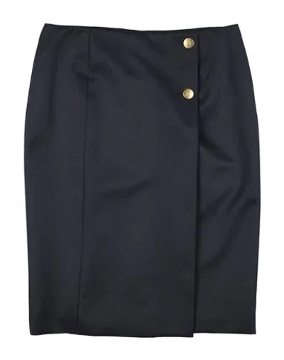 Givenchy Woman Midi Skirt Midnight Blue Size 6 Wool, Mohair Wool