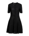 Givenchy Lavaliere 4g Print Midi Dress With Self-tie Collar In Black