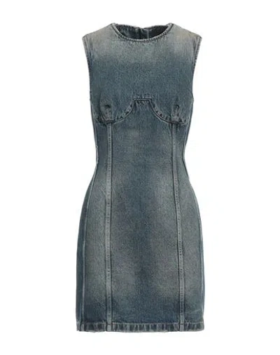 Givenchy Woman Mini Dress Blue Size 12 Cotton