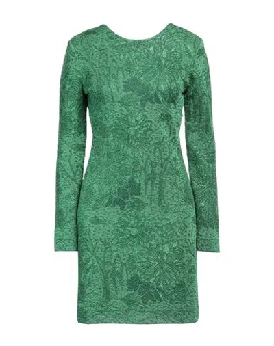 Givenchy Dress In Lurex With Floral Jacquard In Green