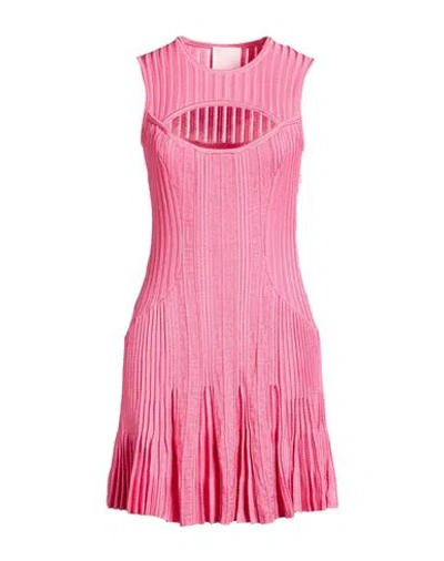 Givenchy Woman Mini Dress Pink Size L Viscose, Polyamide, Elastane