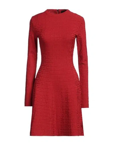 Givenchy Woman Mini Dress Red Size S Viscose, Polyamide, Elastane