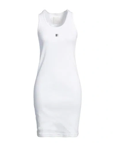 GIVENCHY GIVENCHY WOMAN MINI DRESS WHITE SIZE S COTTON, ELASTANE