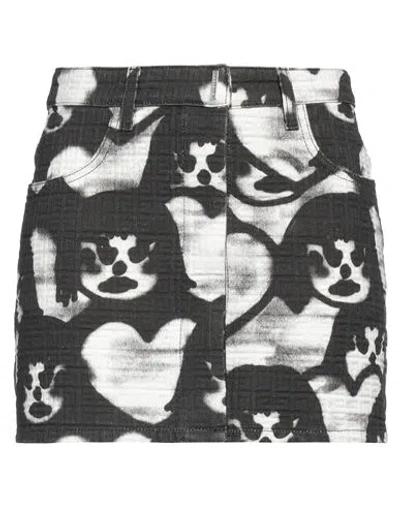 Givenchy Woman Mini Skirt Black Size 10 Cotton, Polyester
