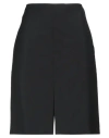 Givenchy Woman Mini Skirt Black Size 6 Wool, Mohair Wool In Black